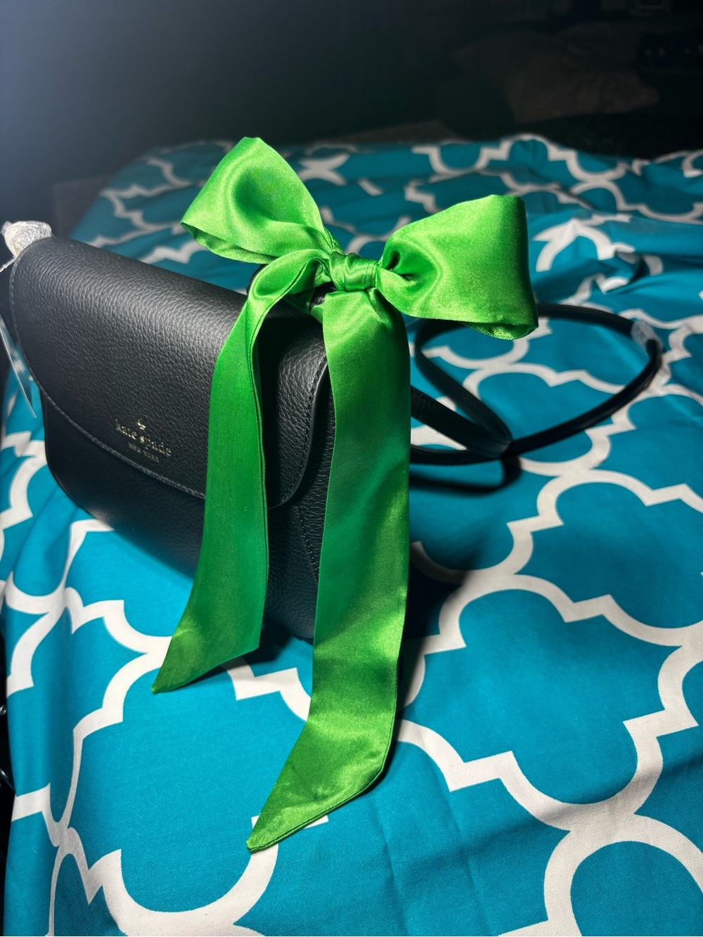 New Satin Scarf in Bright Kelly Green Twilly Purse Bag 1.5” x 40”